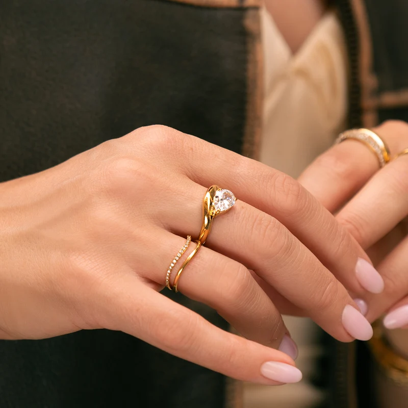 Mockberg Kenza Lys Gold-coloured Ring MB1711