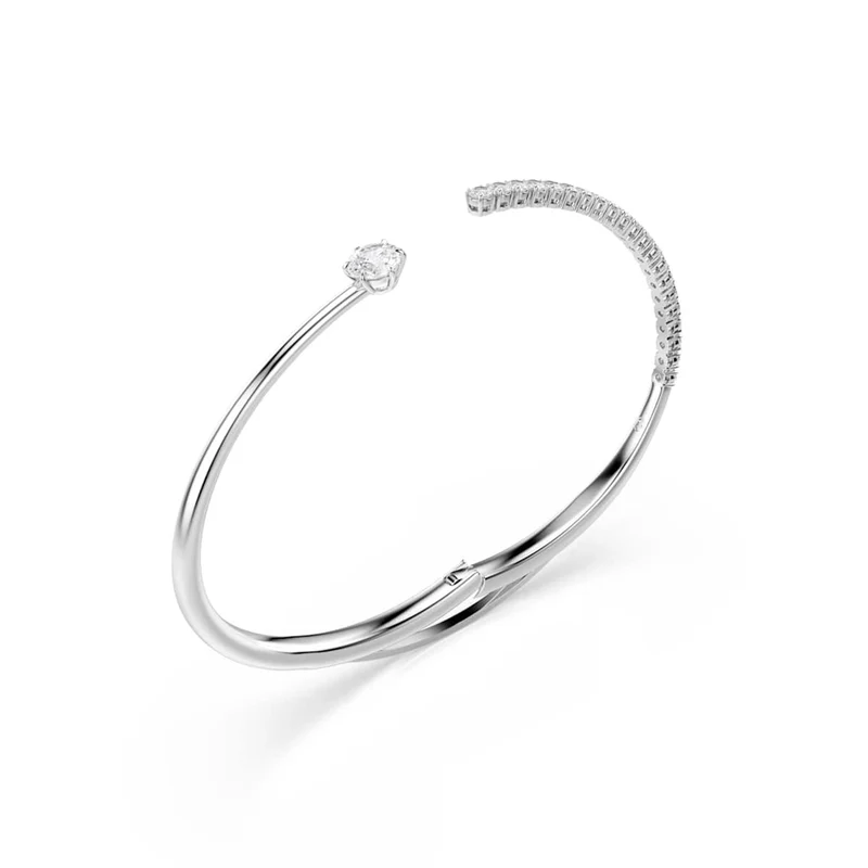 Swarovski Matrix Crash Silberfarbenes offenes Armband 5753569