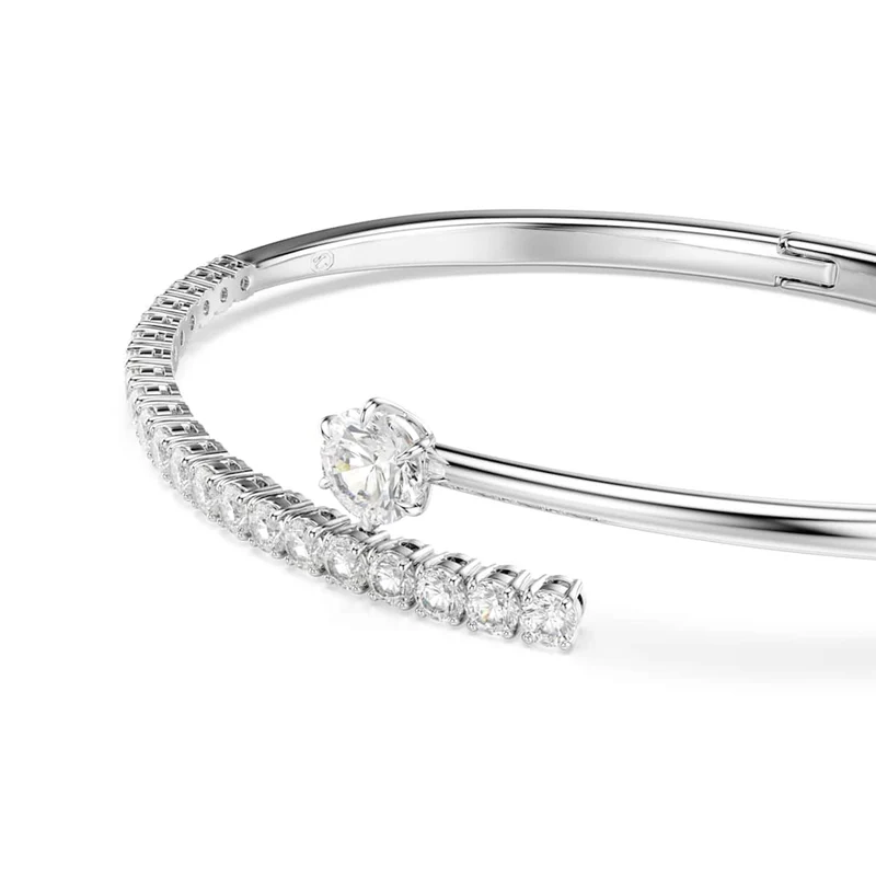 Swarovski Matrix Crash Silberfarbenes offenes Armband 5753571
