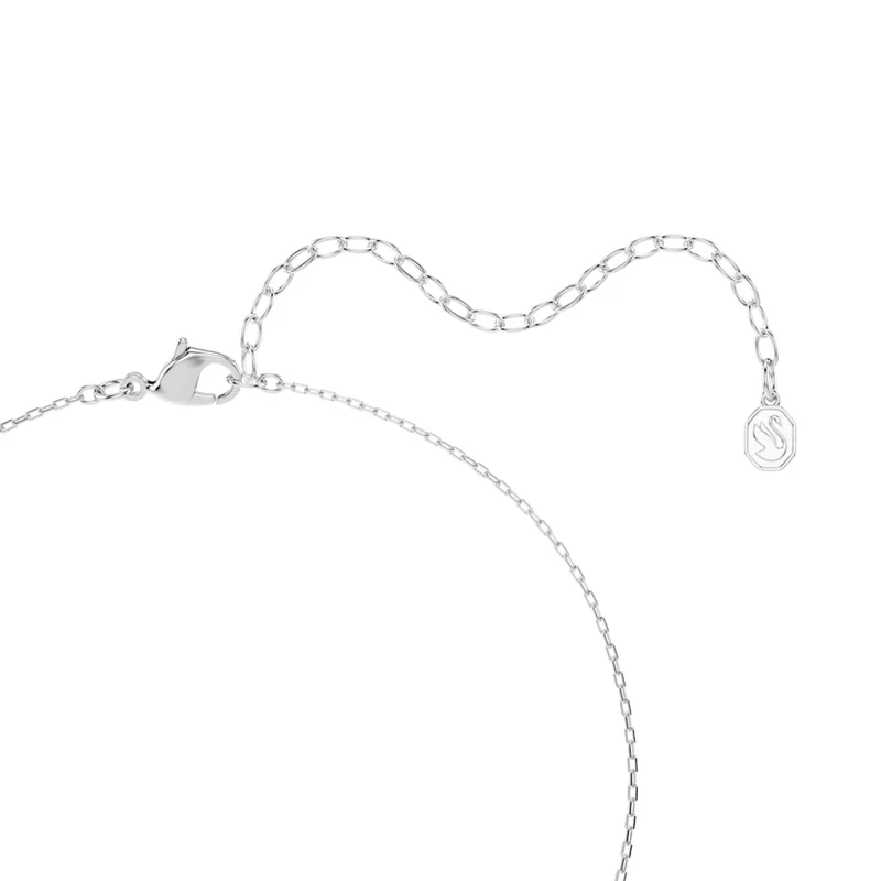 Swarovski Una Sparkling DC Halskette in Silberoptik mit grünem Kristall 5757785