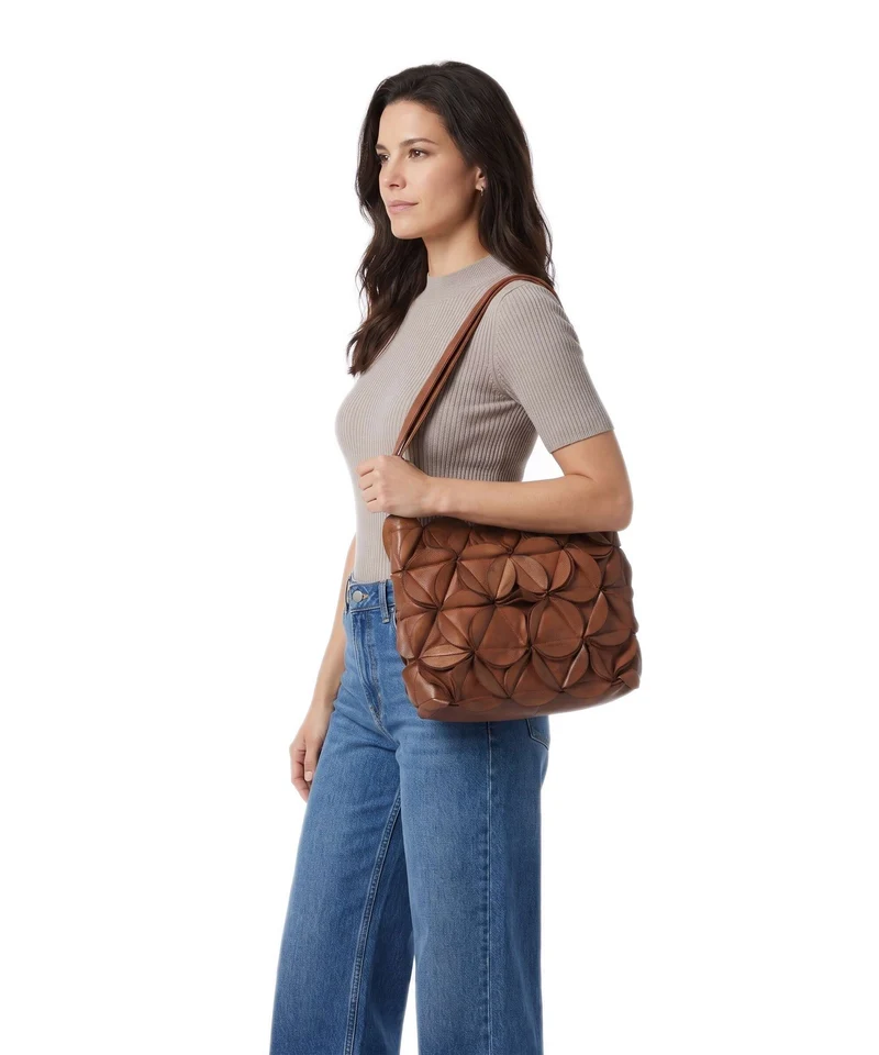 Depeche Rio Schultertasche dark cognac