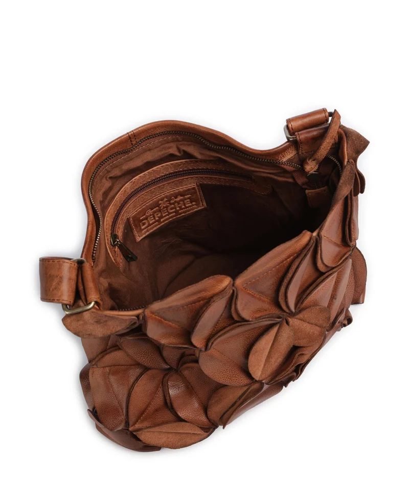 Depeche Rio Schultertasche dark cognac