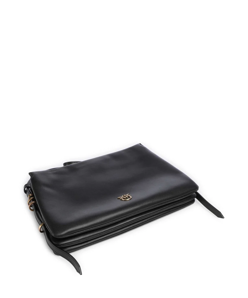 Pinko Triplet Schultertasche nero/antique gold