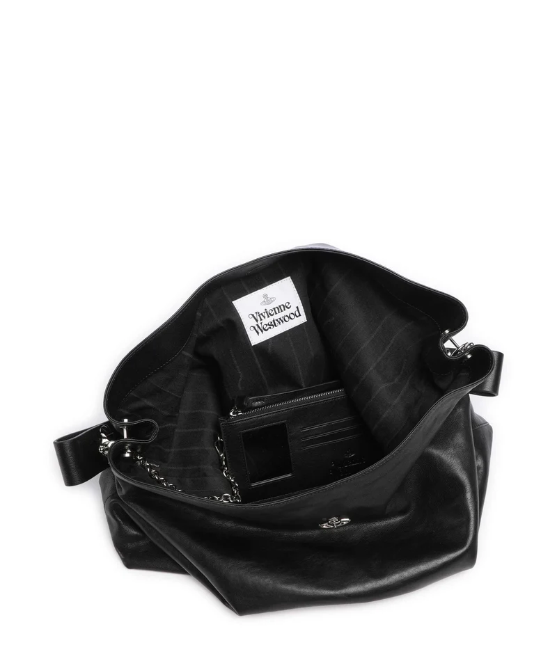 Vivienne Westwood Lottie Supple Large Beuteltasche black