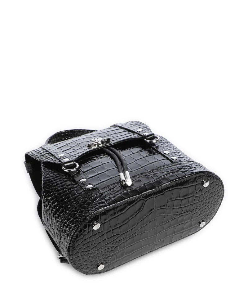 Vivienne Westwood Max Embossed Croc Small Rucksack black