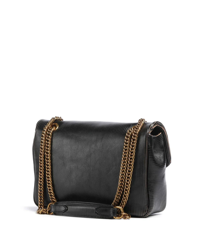 Vivienne Westwood Anita Laser Line Medium Schultertasche black/beige