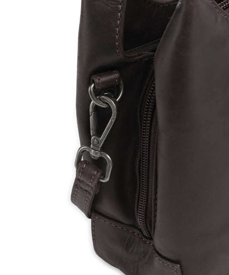 The Chesterfield Brand Wax Pull Up Cow Lunera Handtasche brown