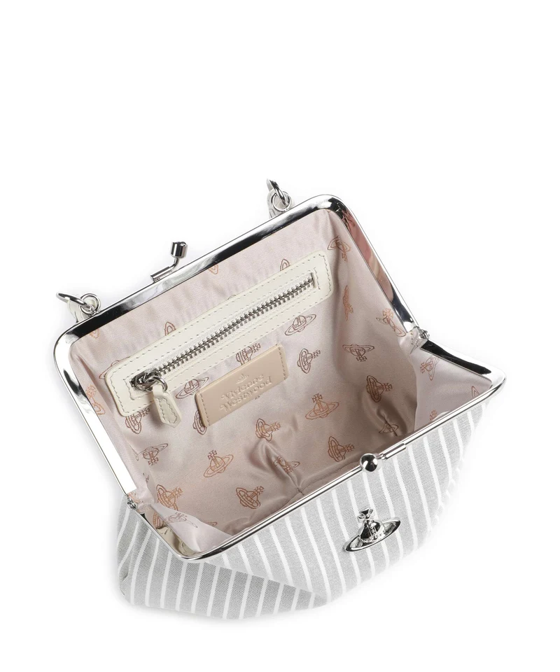 Vivienne Westwood Granny Frame Classic Oxford Shirt Handtasche thyme stripe
