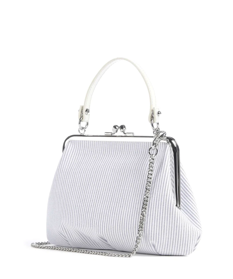 Vivienne Westwood Granny Frame Classic Oxford Shirt Handtasche ink stripe