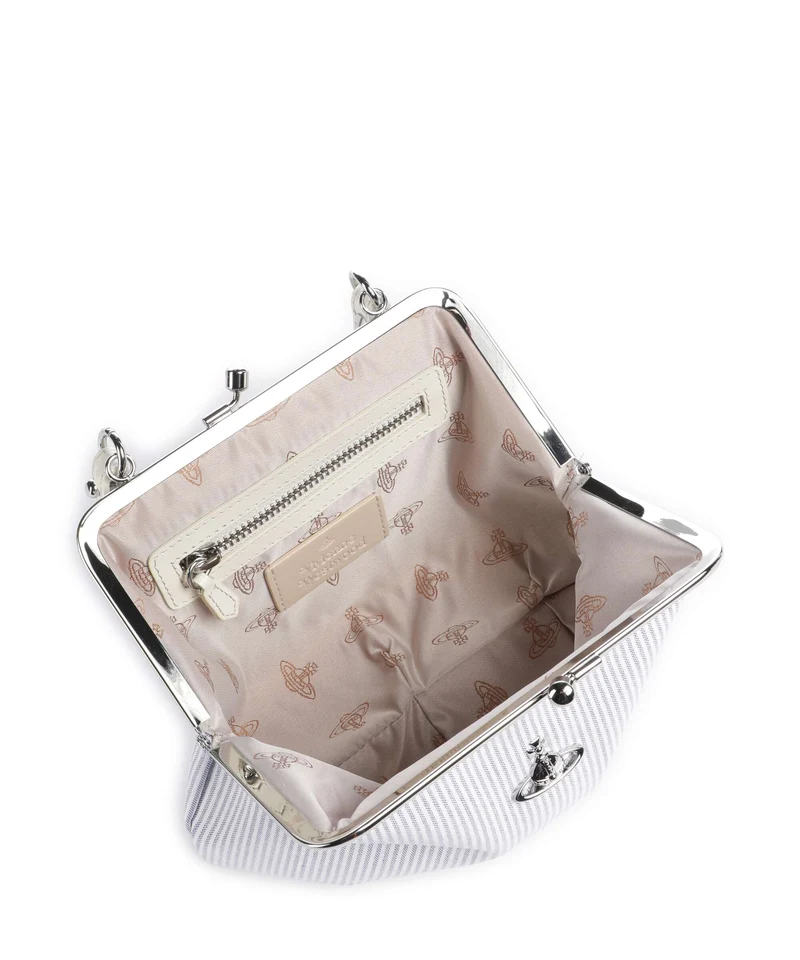 Vivienne Westwood Granny Frame Classic Oxford Shirt Handtasche ink stripe
