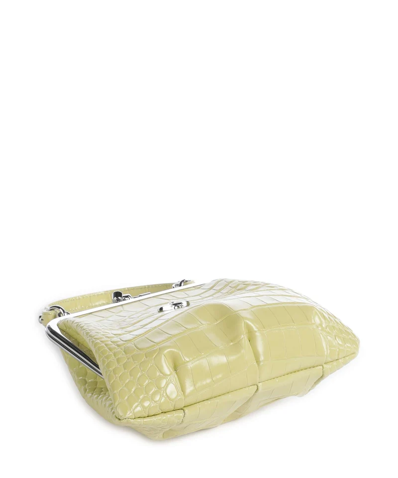 Vivienne Westwood Granny Frame Embossed Croc Handtasche lime green