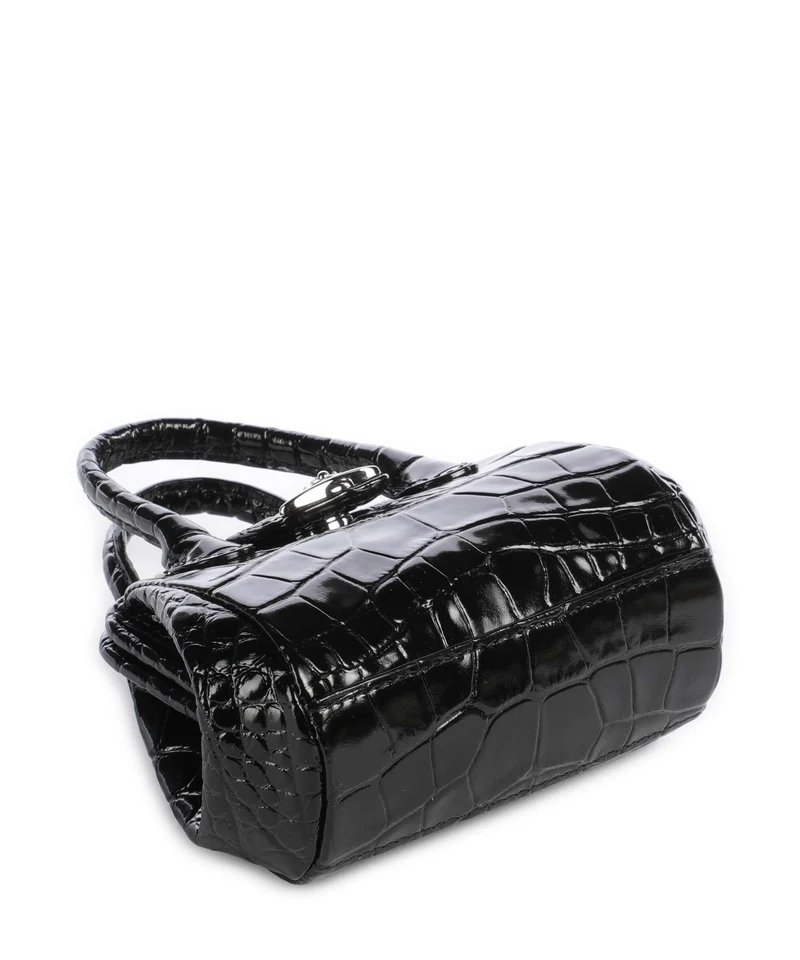 Vivienne Westwood Pamela Embossed Croc Mini Umhängetasche black