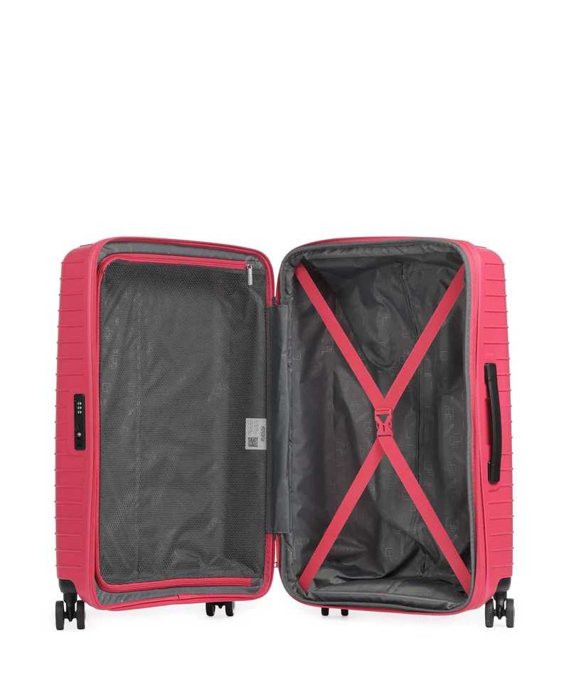 American Tourister Roadrush 4-Rollen Trolley Set berry pink