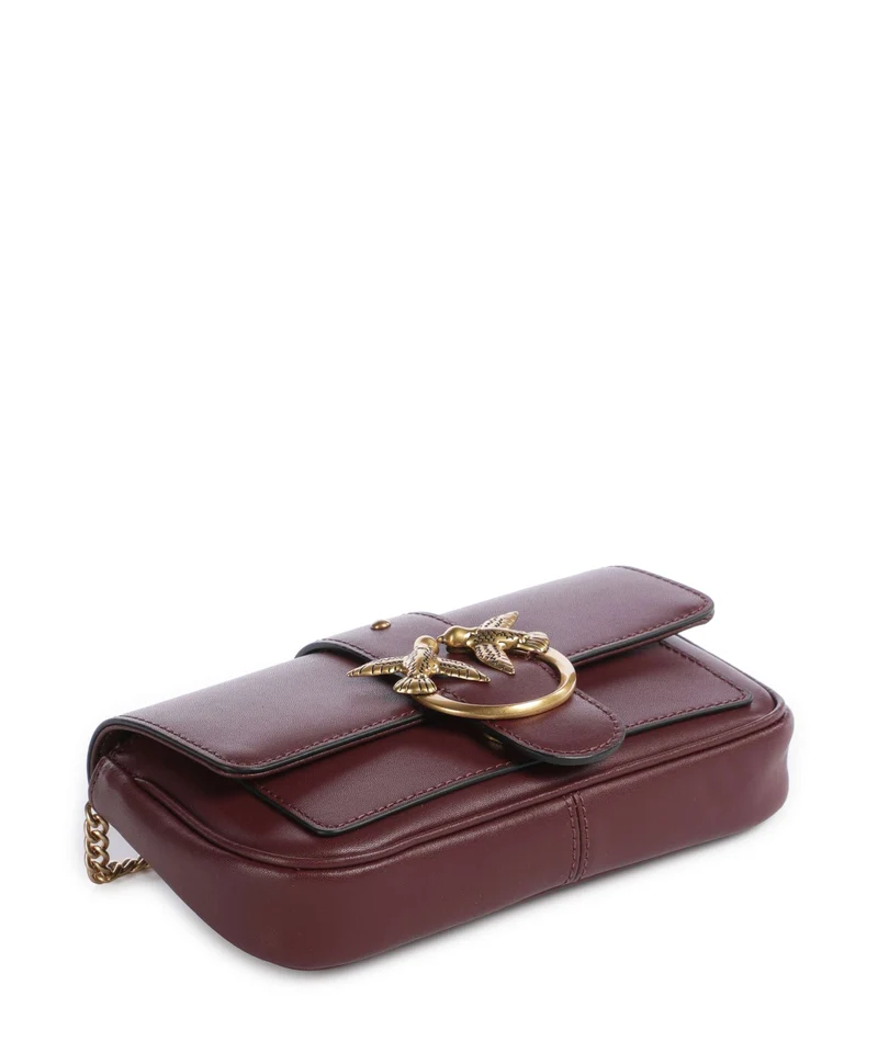 Pinko Love One Pocket Geldbörse ribes intenso/antique gold