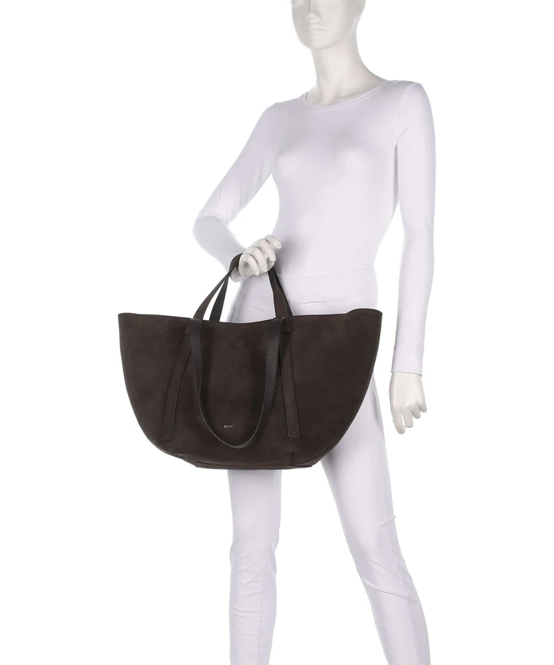 Abro Suede Cosmo Large Shopper dark brown