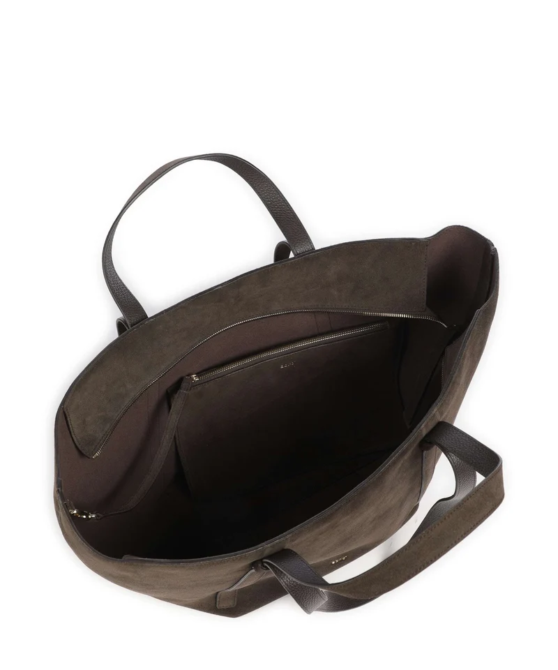 Abro Suede Cosmo Large Shopper dark brown