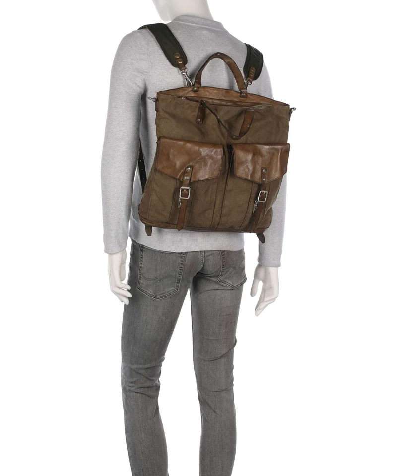 Campomaggi Rucksack-Tasche verde militare