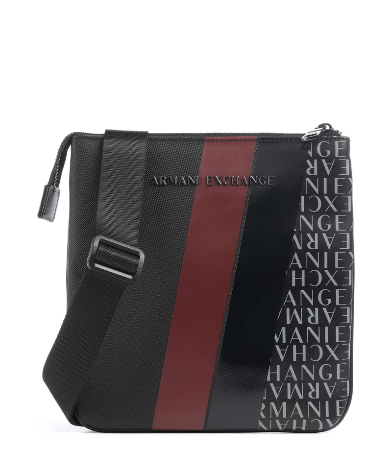 Armani Exchange Dylan Umhängetasche black/pomegranate/black shiny