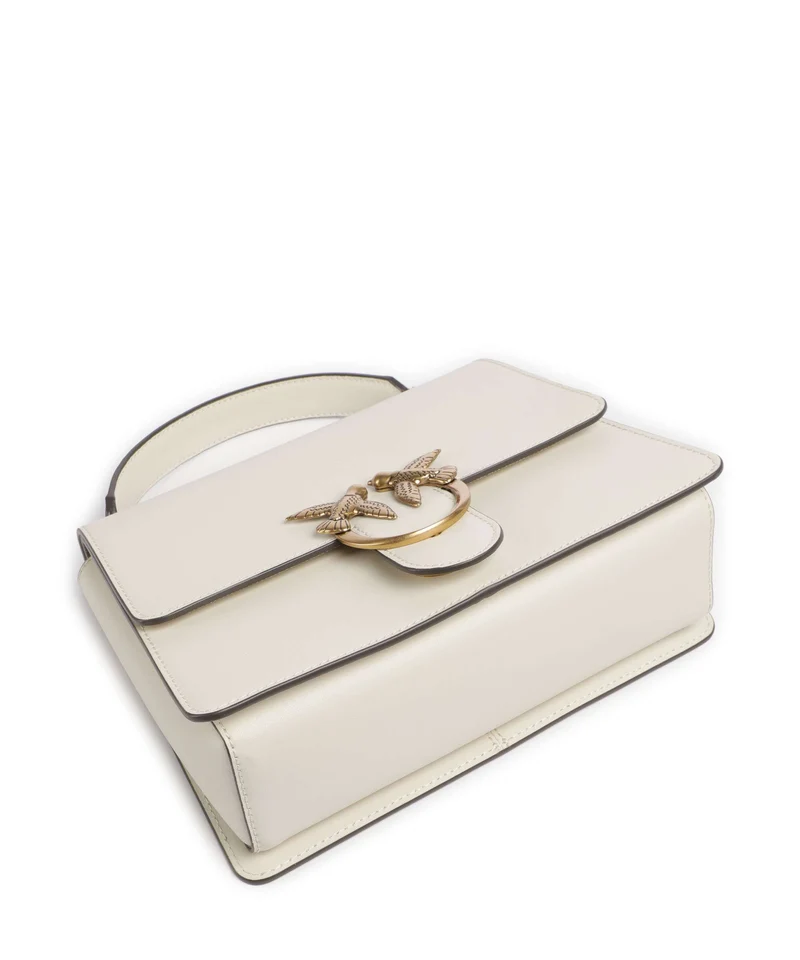 Pinko Love One Classic Handtasche bianco seta/antique gold