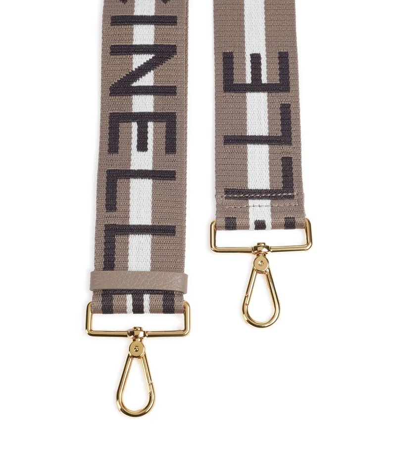 Coccinelle Nastro Signature Schulterriemen multicolour/warm taupe