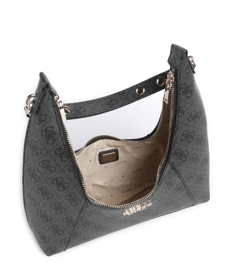 Guess Calista Schultertasche coal logo