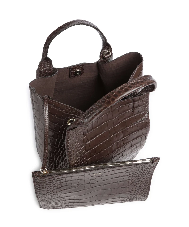 Abro Cocco Mondial Essential Medium Handtasche dark brown
