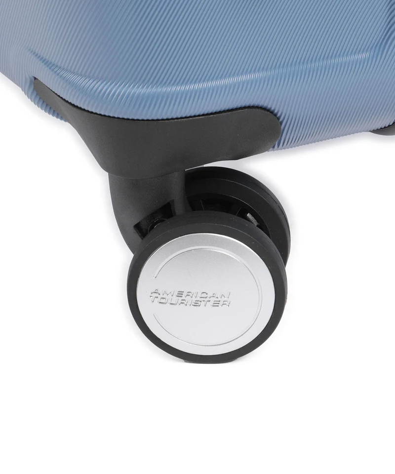 American Tourister Flashline 4-Rollen Trolley coronet blue