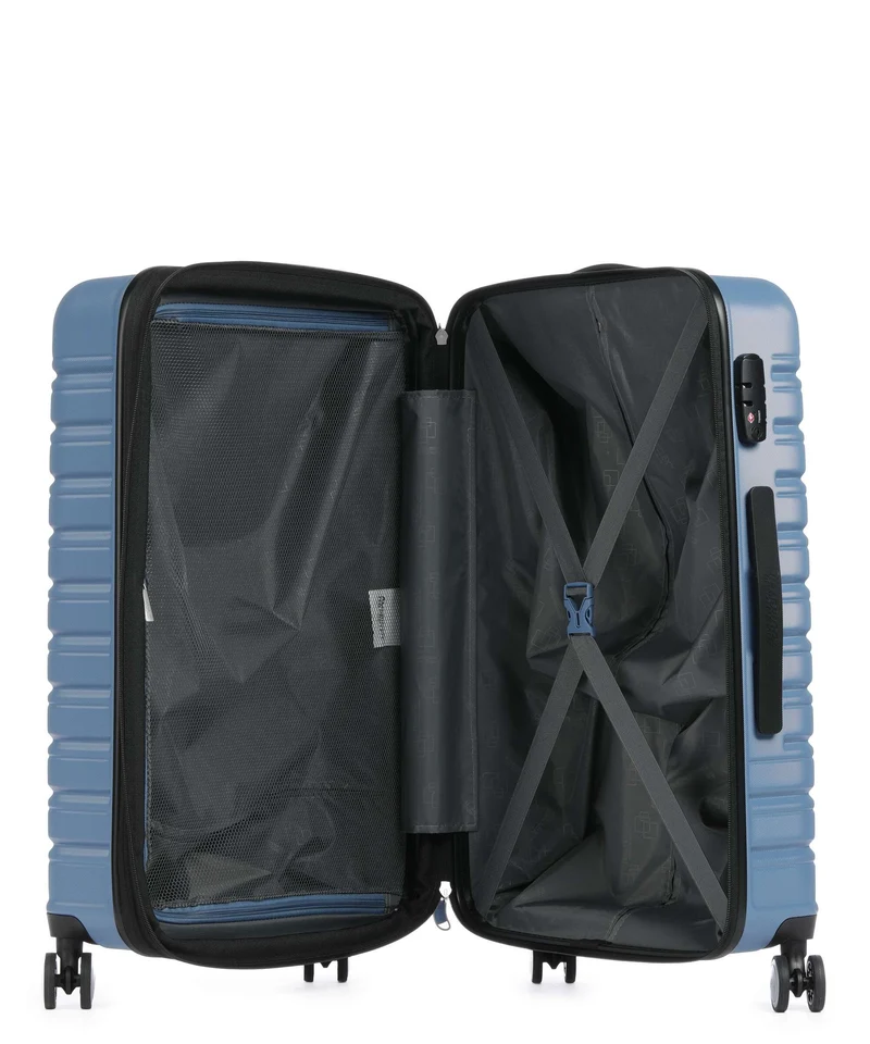 American Tourister Flashline 4-Rollen Trolley coronet blue