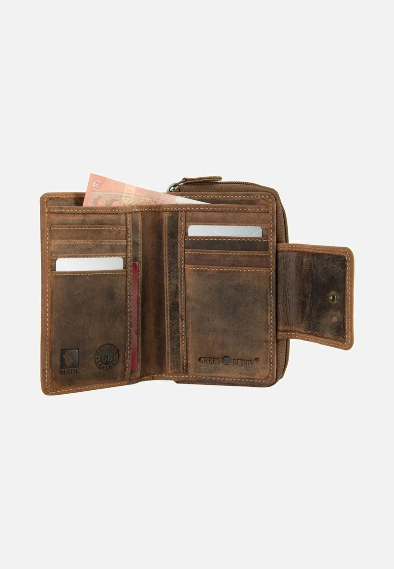 Vintage Sattelbraun - Portemonnaie