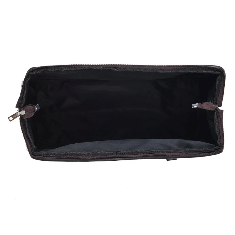 PASSAGE Reisetasche aus Semi-PU-Leder - Krokodilleder-Optik, Doppelreißverschluss, 45,72 x 22,23 x 33,02 cm, Senfgelb