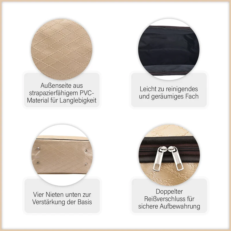 PASSAGE Reisetasche aus Semi-PU-Leder - Krokodilleder-Optik, Doppelreißverschluss, 45,72 x 22,23 x 33,02 cm, Senfgelb