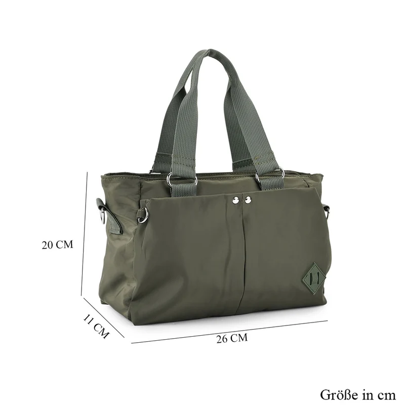 Umhängetasche mit mehreren Reißverschlussfächern, abnehmbarem Schulterriemen und Tragegriffen, Größe 26x11x20 cm, Burgunderrot