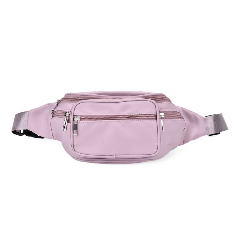 Gürteltasche mit RFID-Schutz, Nylon, 6 Reißverschlussfächer, Schnellverschluss, verstellbarer Schultergurt, Größe 37x10x13,5?cm, marineblau