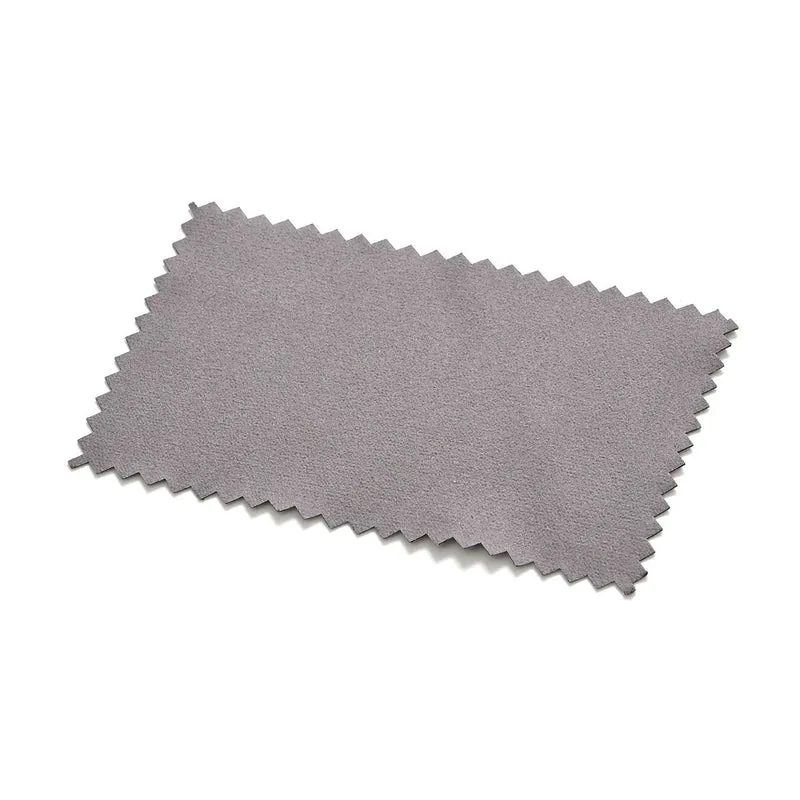 20 Stück Anti-Anlauf-Silberpoliertücher, beidseitig verwendbar, Größe: 6,8x10,8 cm, grau