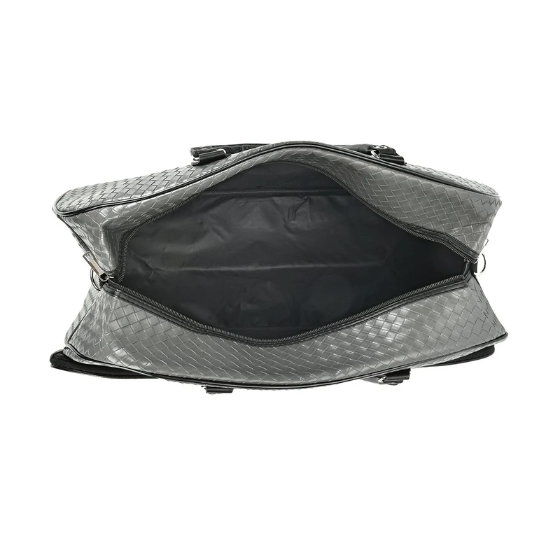 Elegante Reisetasche - PU-Außenseite, Braune Gurte, 54 x 34 x 24 cm, braun