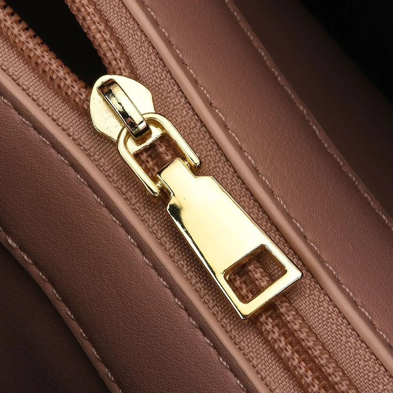 Crossbody Taschen Set 2 teilig mit Reißverschlussfach und Innenfach 30 x 12 x 20 cm, Rosa