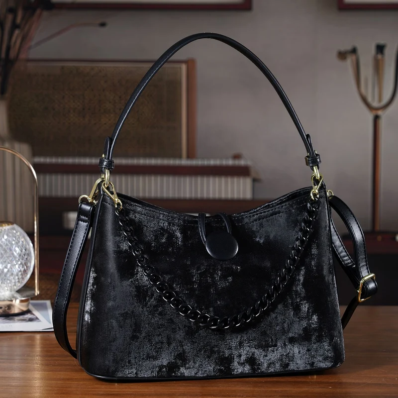 Crossbody Taschen Set 2 teilig mit Reißverschlussfach und Innenfach 30 x 12 x 20 cm, Rosa