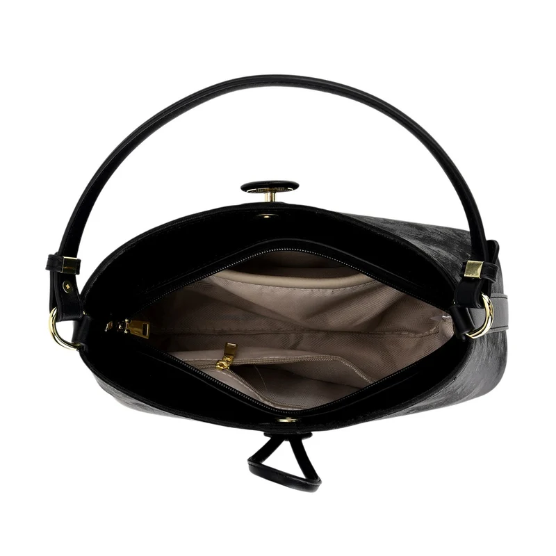 Crossbody Taschen Set 2 teilig mit Reißverschlussfach und Innenfach 30 x 12 x 20 cm, Rosa
