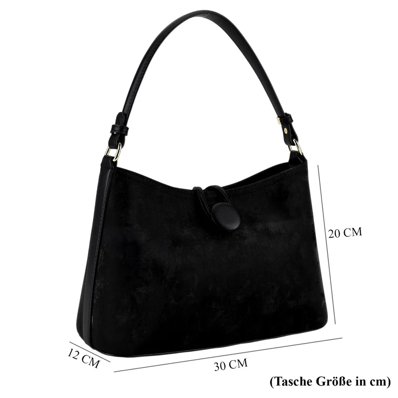 Crossbody Taschen Set 2 teilig mit Reißverschlussfach und Innenfach 30 x 12 x 20 cm, Rosa