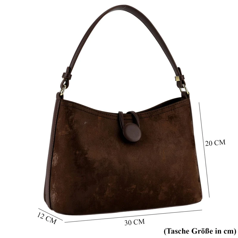Crossbody Taschen Set 2 teilig mit Reißverschlussfach und Innenfach 30 x 12 x 20 cm, Rosa