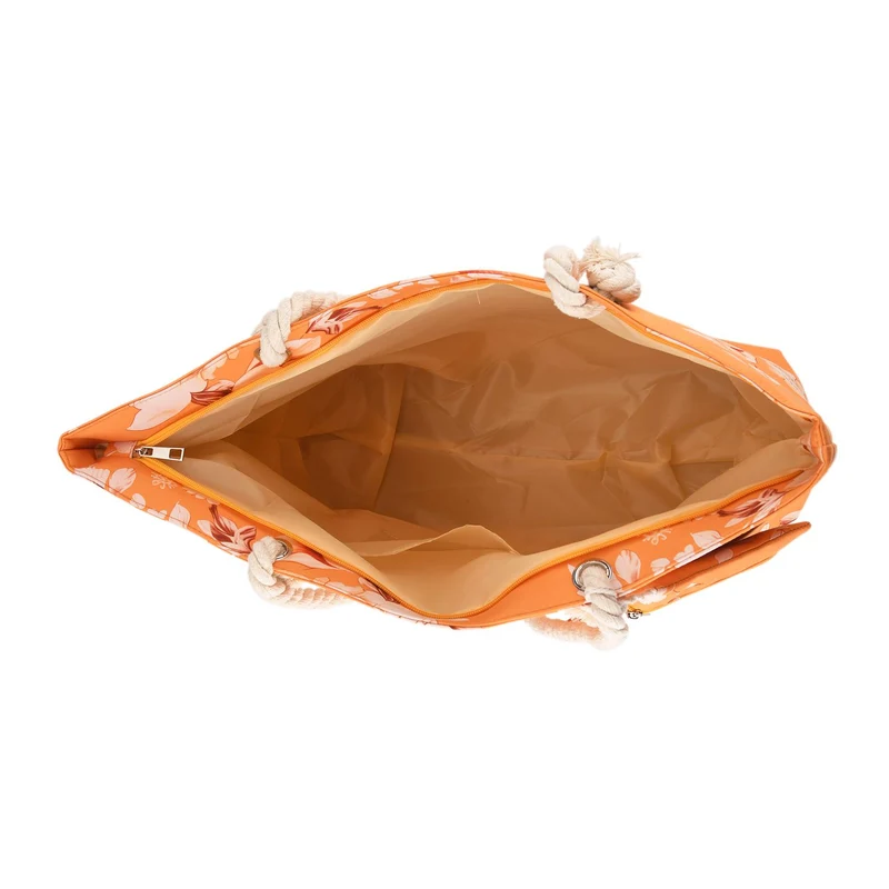Leopardenmuster Shopper Set 2-teilig Große Tragetasche 56 x 36 x 16 cm mit Reißverschluss Etui 15 x 12 cm, Rot