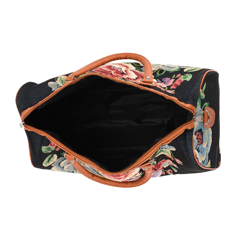 Weekender-Tasche mit Blumenmuster, 45x23x27 cm, Elefant
