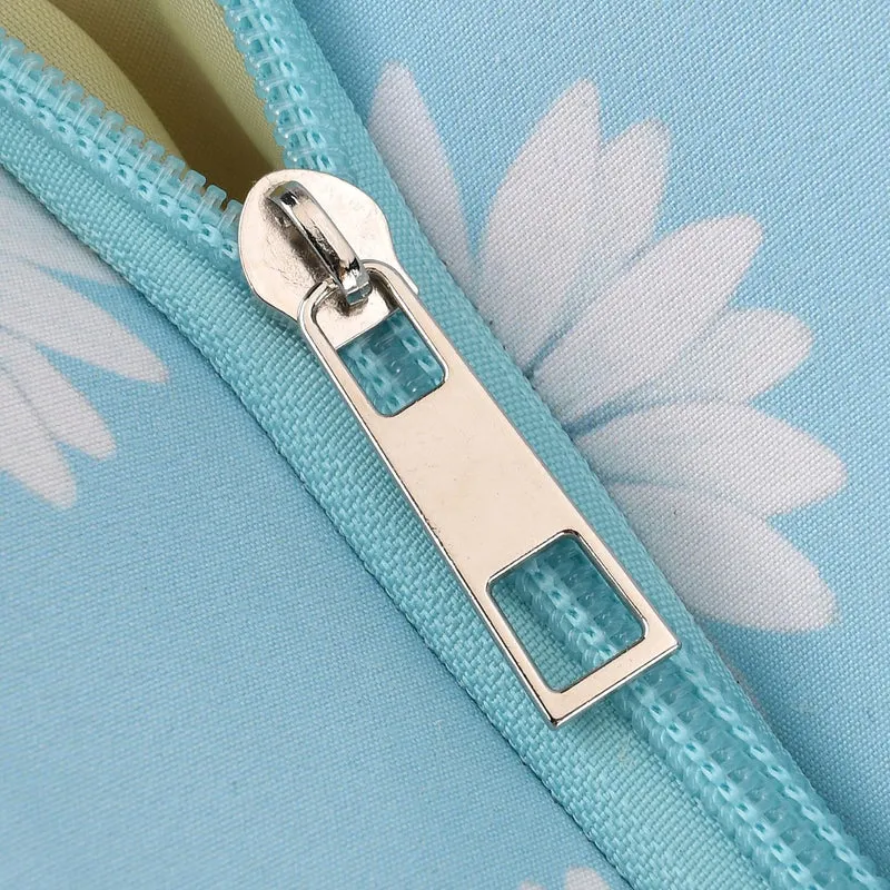 2er Set Sommertaschen, Blumenprint, 56 x 36 x 16 cm, Münzbeutel 15 x 12 cm, Prilblume