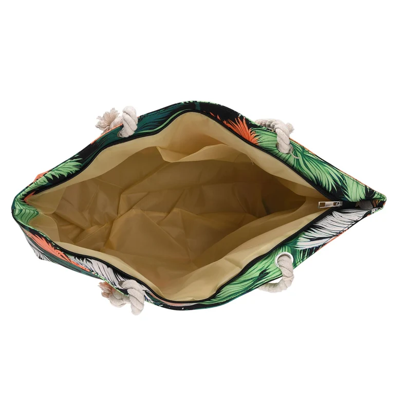 2er Set Sommertaschen, Blumenprint, 56 x 36 x 16 cm, Münzbeutel 15 x 12 cm, Prilblume