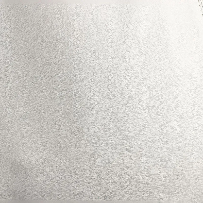 Handgefertigte Umhängetasche aus Echtleder mit Stickerei, Fransen und geometrischem Muster, Magnetverschluss, 28x24x18cm, Weiß