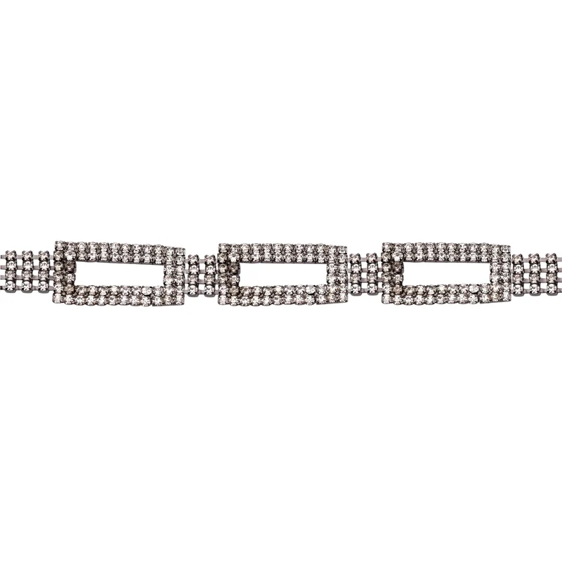 Kristall Gürtel ,100% Glaskristall und Metall, L130cm, 60g, silber