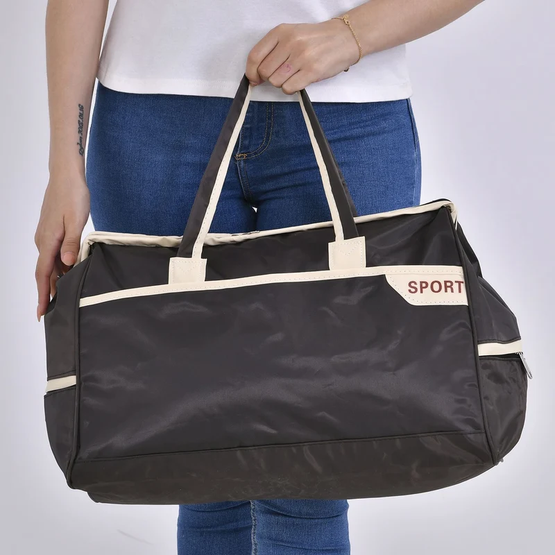 Elegante Nylon-Reisetasche mit Großem Stauraum, Größe: 48 x 22 x 29 cm, Burgunderrot