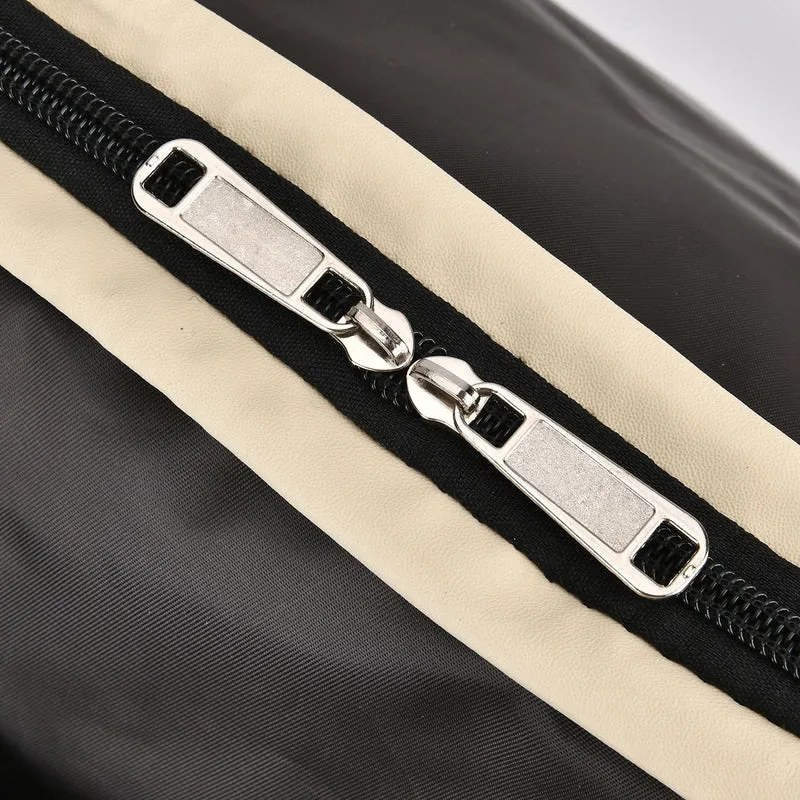 Elegante Nylon-Reisetasche mit Großem Stauraum, Größe: 48 x 22 x 29 cm, Burgunderrot