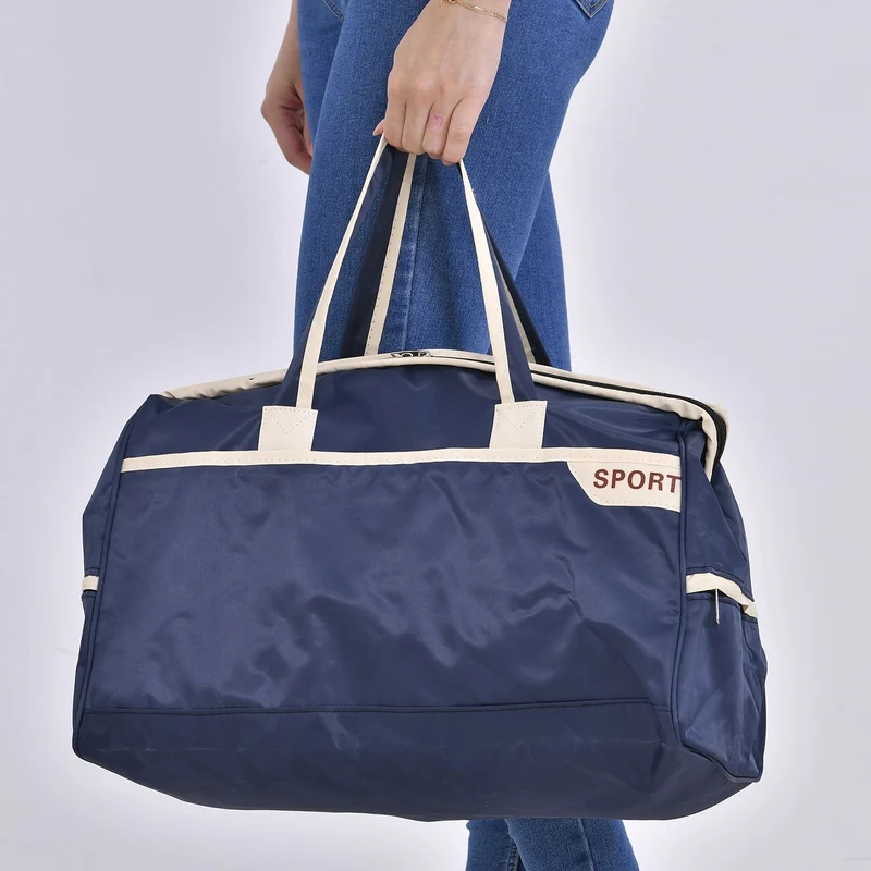 Elegante Nylon-Reisetasche mit Großem Stauraum, Größe: 48 x 22 x 29 cm, Burgunderrot