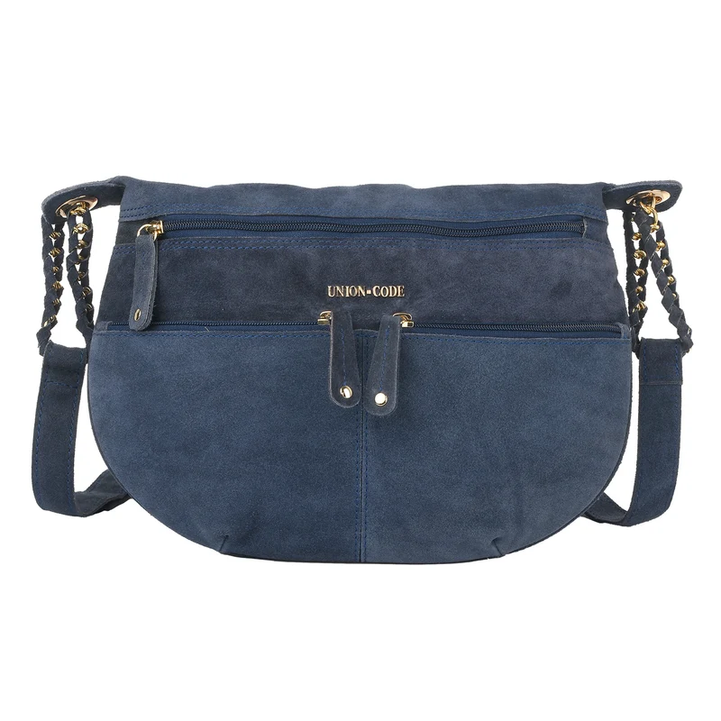 Crossbody Tasche aus 100% echtem Leder, Größe 33x3,8x25,4 cm, Weinrot